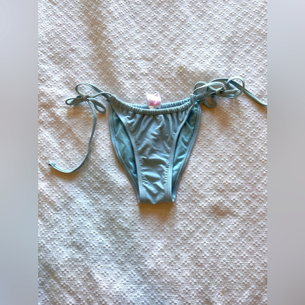 Blue bikini bottoms